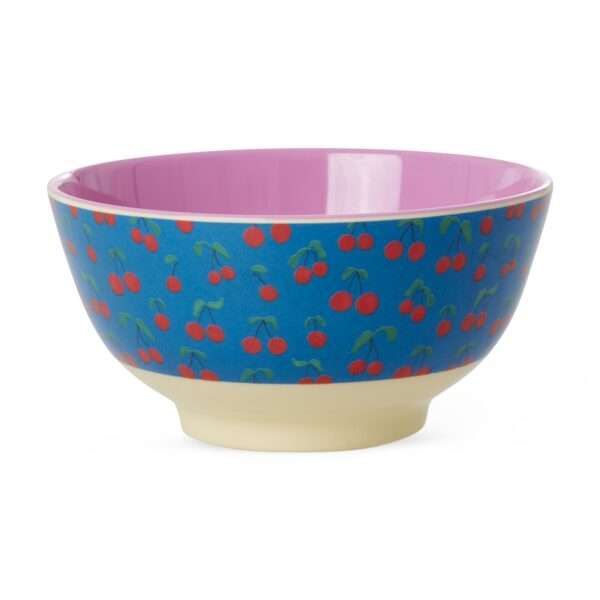 Middelgroot Kom - Blauw - Cherry Love Print