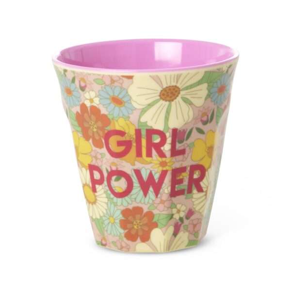 Middelgroot Kinderbeker - Zacht roze - Flower Power